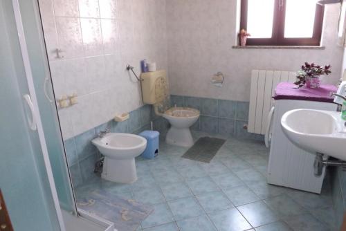 Koupelna v ubytování Ferienwohnung in Umag mit Terrasse, W-LAN, Waschmaschine 853-3