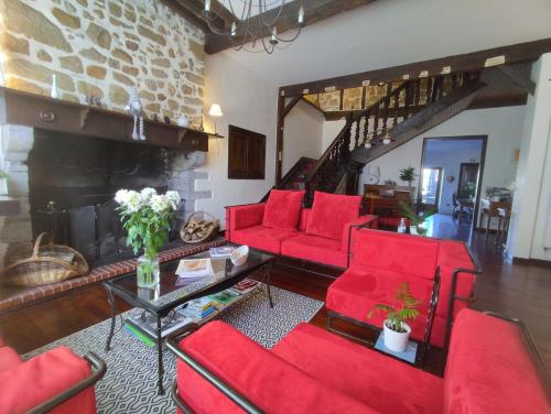 Ruang duduk di B&B Amphitryon