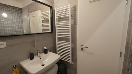 A bathroom at Air-conditioned, 2 room apartment with terrace