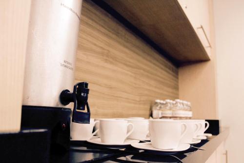 Kaffee-/Teezubehör in der Unterkunft Wyndham Garden Aguascalientes Hotel & Casino