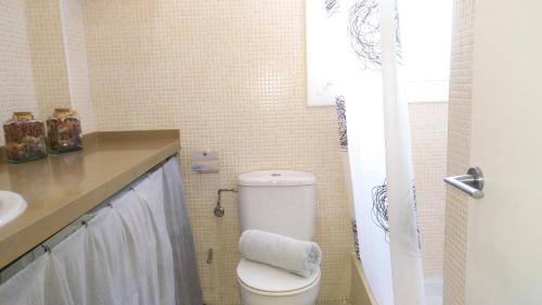 a bathroom with a toilet and a sink at Clip B-2 - Llafranc in Llafranc
