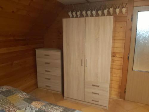 Postel nebo postele na pokoji v ubytování Jirkova chata