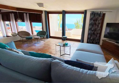 Μια τηλεόραση ή/και κέντρο ψυχαγωγίας στο CostaBlancaDreams Casa del Flamboyan in Moraira