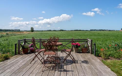 Jardín al aire libre en B&B De Hemelse Polder