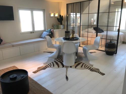 Χώρος καθιστικού στο great seaview apartment
