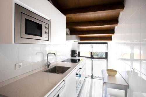 Dapur atau dapur kecil di Apartamentos Turísticos Las Nieves