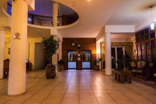 La fachada o entrada de Hotel Marina