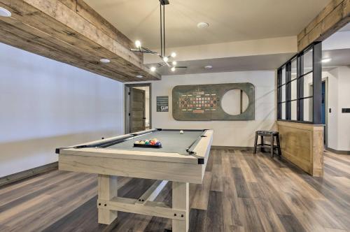a billiard room with a pool table in it at Lakefront Cabin with Proximity to Attractions! in Minocqua