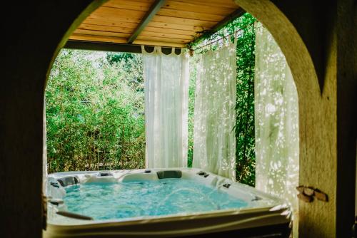 Πισίνα στο ή κοντά στο Lee house, WI-FI,FREE PARKING, HOT TUBE