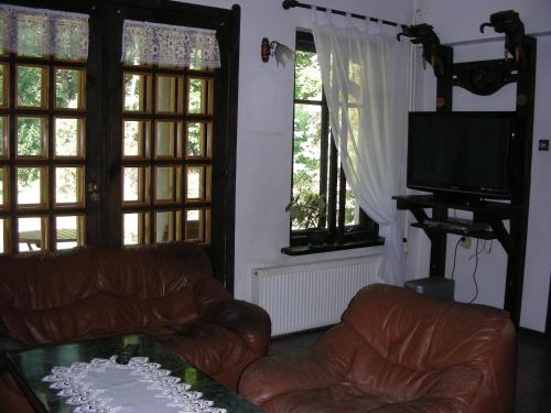 Televisyen dan/atau pusat hiburan di Pensjonat Wiking