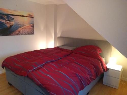 Postel nebo postele na pokoji v ubytování FeWo Naturblick