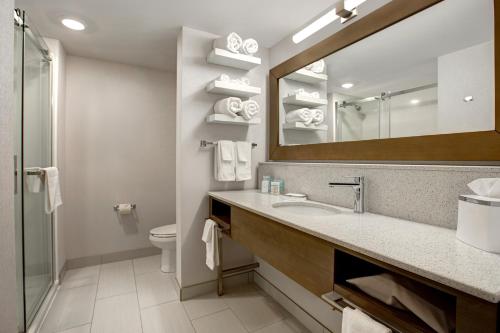 Bilik mandi di Ramada by Wyndham St Paul AB
