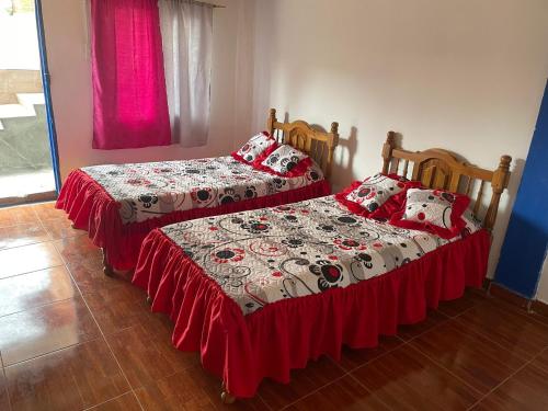 Кровать или кровати в номере Finca la vaga