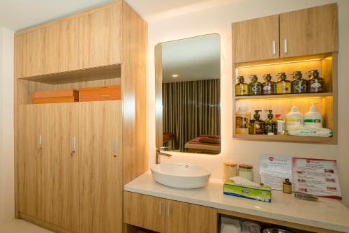 Koupelna v ubytování Maya Hotel 3