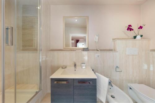 Koupelna v ubytování B&B I Quattro Poeti