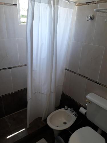 Koupelna v ubytování Posada Bambys