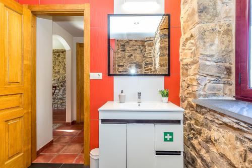Ett badrum på Casa Ucedo