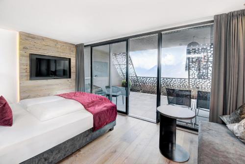 Hotel Berglandにあるベッド