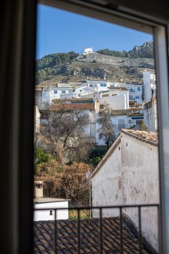 a view from a window of a city at San Antón in Cazorla