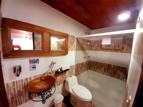 Kupatilo u objektu Hotel Villa Del Socorro