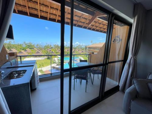 Balkón nebo terasa v ubytování Flat 208 Eco Resort Carneiros