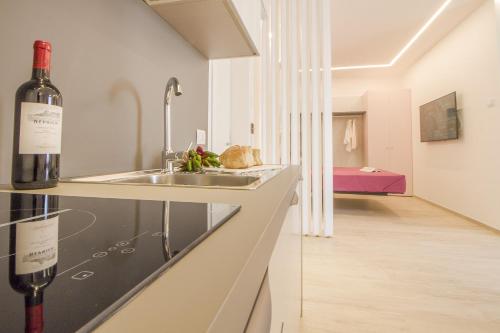 Nhà bếp/bếp nhỏ tại Primopiano Luxury Accommodations
