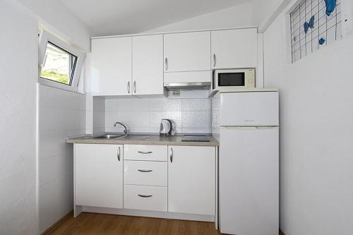 Η κουζίνα ή μικρή κουζίνα στο VILA MILENKA Apartmani Drago