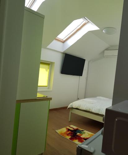Televisyen dan/atau pusat hiburan di Apartament 9 Budiu