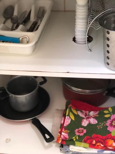 Dapur atau dapur kecil di Espaço mel