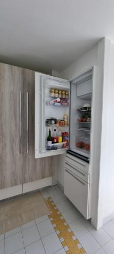 Kuchyň nebo kuchyňský kout v ubytování Superbe Studio Laya vue mer