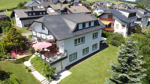 an aerial view of a house at FEWO Jäger in Willingen