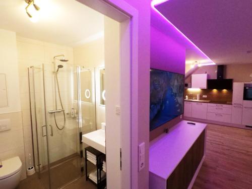 Koupelna v ubytování -Neubau- 42 qm Balkon-Apartment