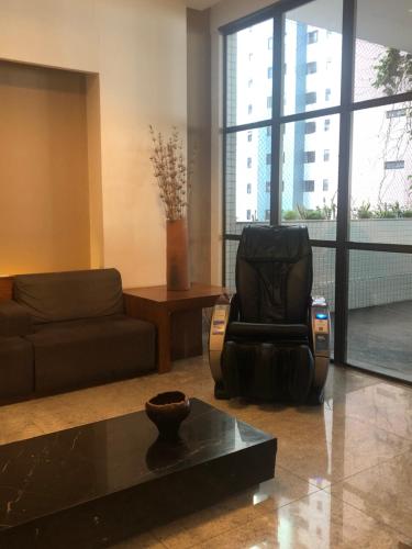 Ruang duduk di Flat Executive Beira Mar