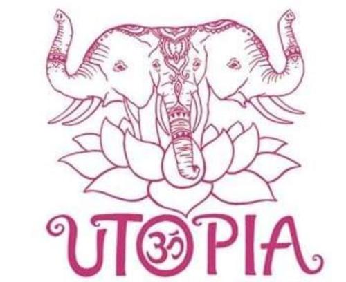 a drawing of an elephant standing on top of a flower at Apartment close to the town UTOPIA in Holbox Island