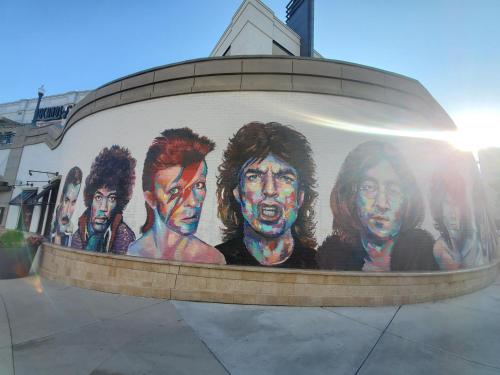 a mural of the killers on the side of a building at The Salt Flat - Salt Lake City in Salt Lake City