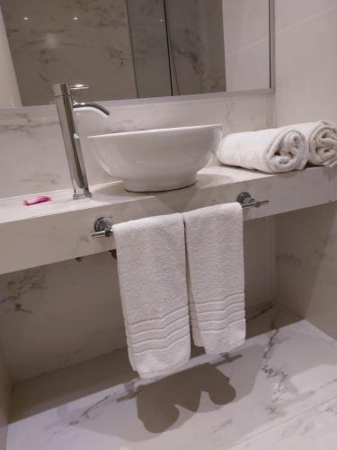 Koupelna v ubytování Avellaneda Aparts & Suites