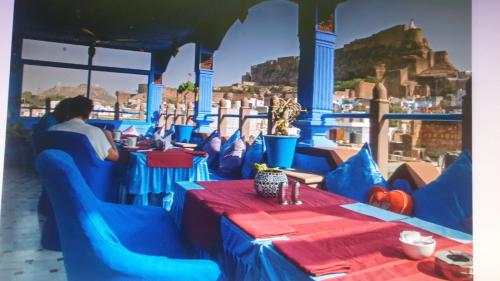 Posezení v ubytování Raj Mandir Boutique Home Stay