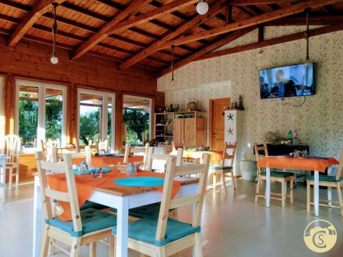 ห้องอาหารหรือที่รับประทานอาหารของ CàSolare Country House