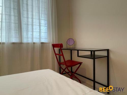 Jenjarom Modern Homestay 4-8PAX By Beestayにあるベッド