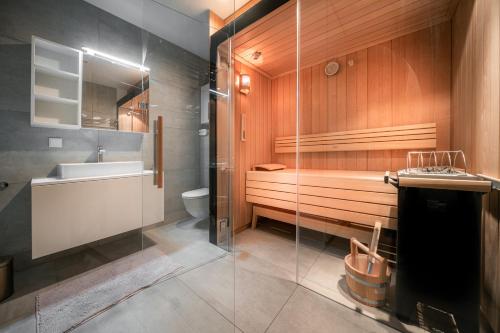 Kúpeľňa v ubytovaní Das Conrad by Schladming-Appartements