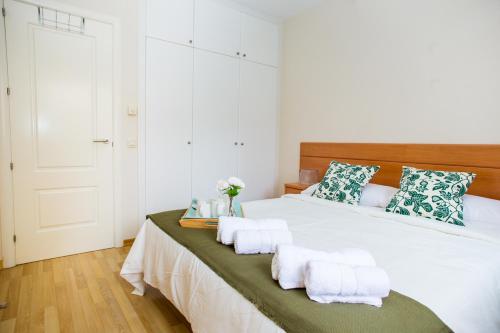 Postel nebo postele na pokoji v ubytování AL33 - Apartamento coqueto a 200 m de la playa
