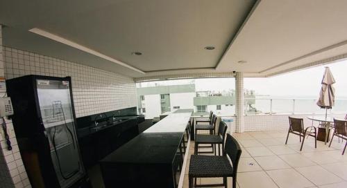 Dapur atau dapur kecil di Happy Hotel Manaíra