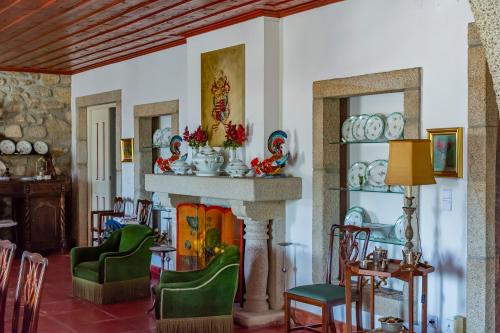 Χώρος καθιστικού στο Casa do Cimo