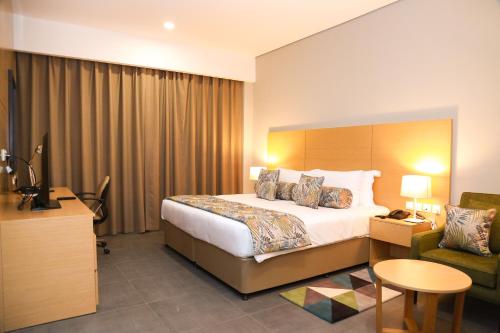 Ayla Ibri Hotel & Mallにあるベッド