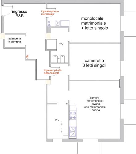 Casa Zeliaの見取り図または間取り図
