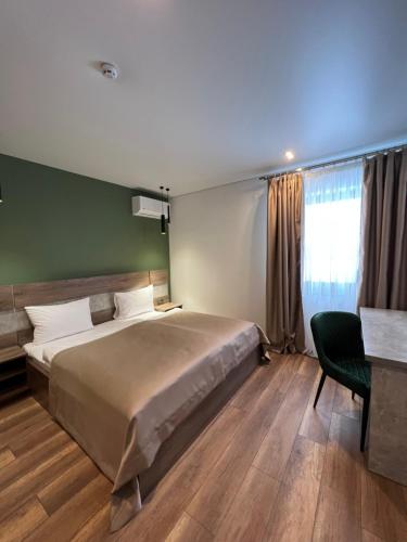 Postel nebo postele na pokoji v ubytování Loft wood
