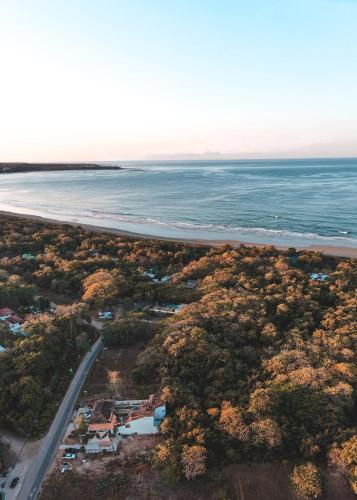 an aerial view of a beach and the ocean at ONDA - Playa Grande - Adults Only in Playa Grande