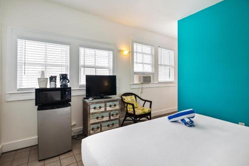 TV a/nebo společenská místnost v ubytování Wicker Guesthouse