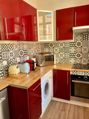 Cuisine ou kitchenette dans l'établissement République - Dauder de Selva
