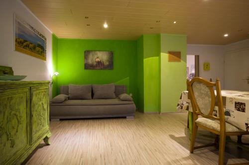 Χώρος καθιστικού στο Ferienwohnung zur Mühle